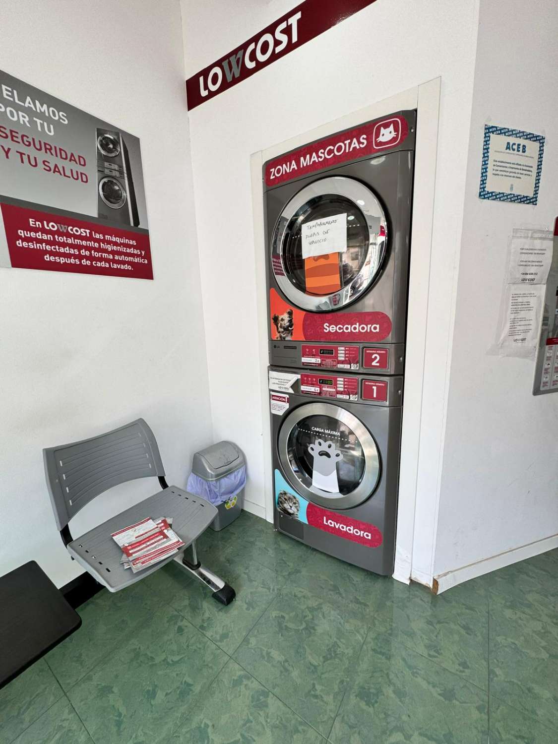 TRASPASO DE LAVANDERÍA EN FUNCIONAMIENTO